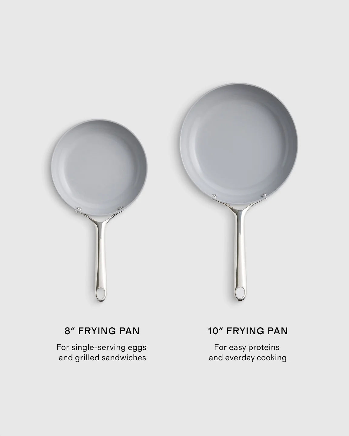 Ceramic Nonstick Frying Pan Set - One Size / Navy