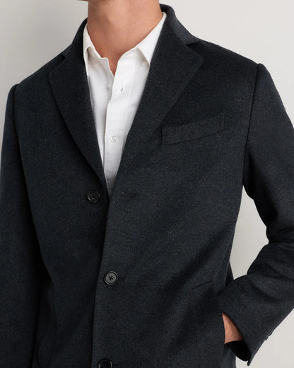 100% Mongolian Cashmere Car Coat - S / Camel