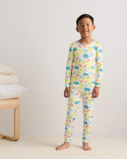 Bamboo Long Sleeve and Pant Pajama Set - 6 / Wildflower Dreams