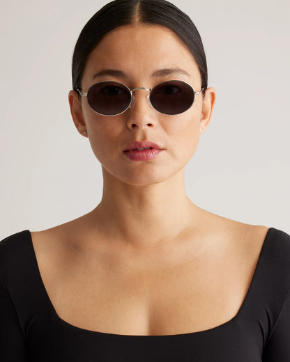 Venice Polarized Stainless Steel Sunglasses - Standard / Gold with Green lens