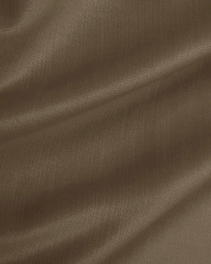 Square Bed in Performance Velvet - Full / Chocolate