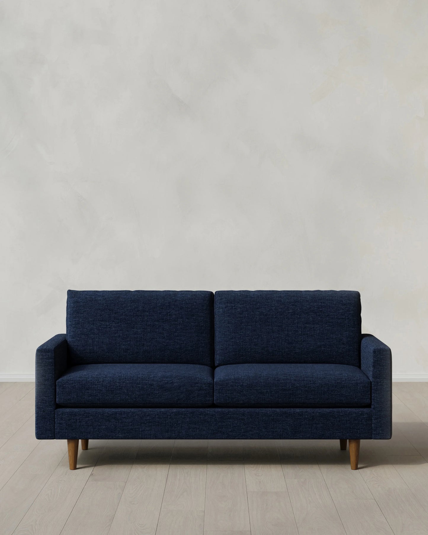 Atlas Midcentury Sofa in Performance Chenille Linen Blend - 6ft / Snow