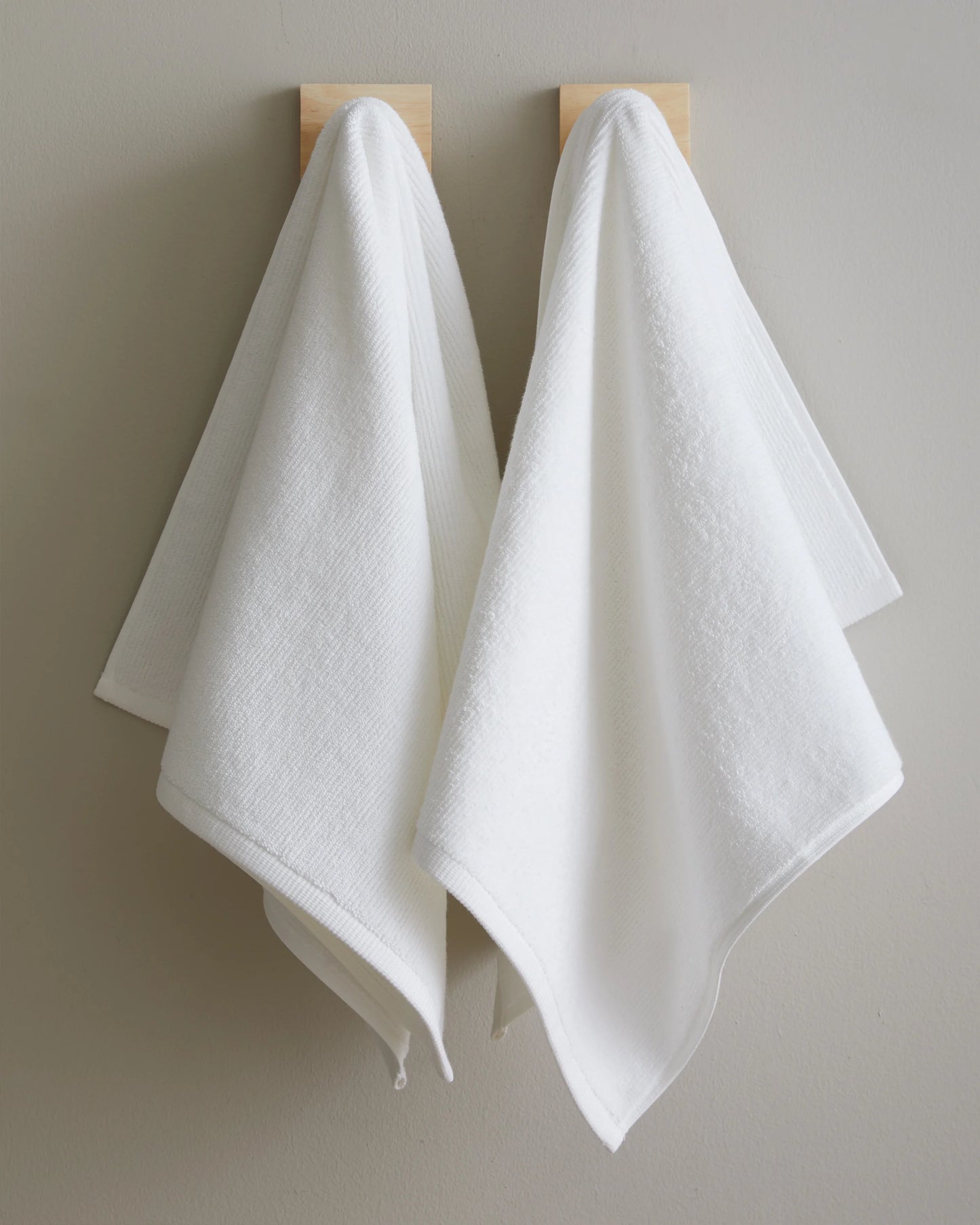 Turkish Ribbed Quick Dry Hand Towel (Set of 2) - One Size / Mineral