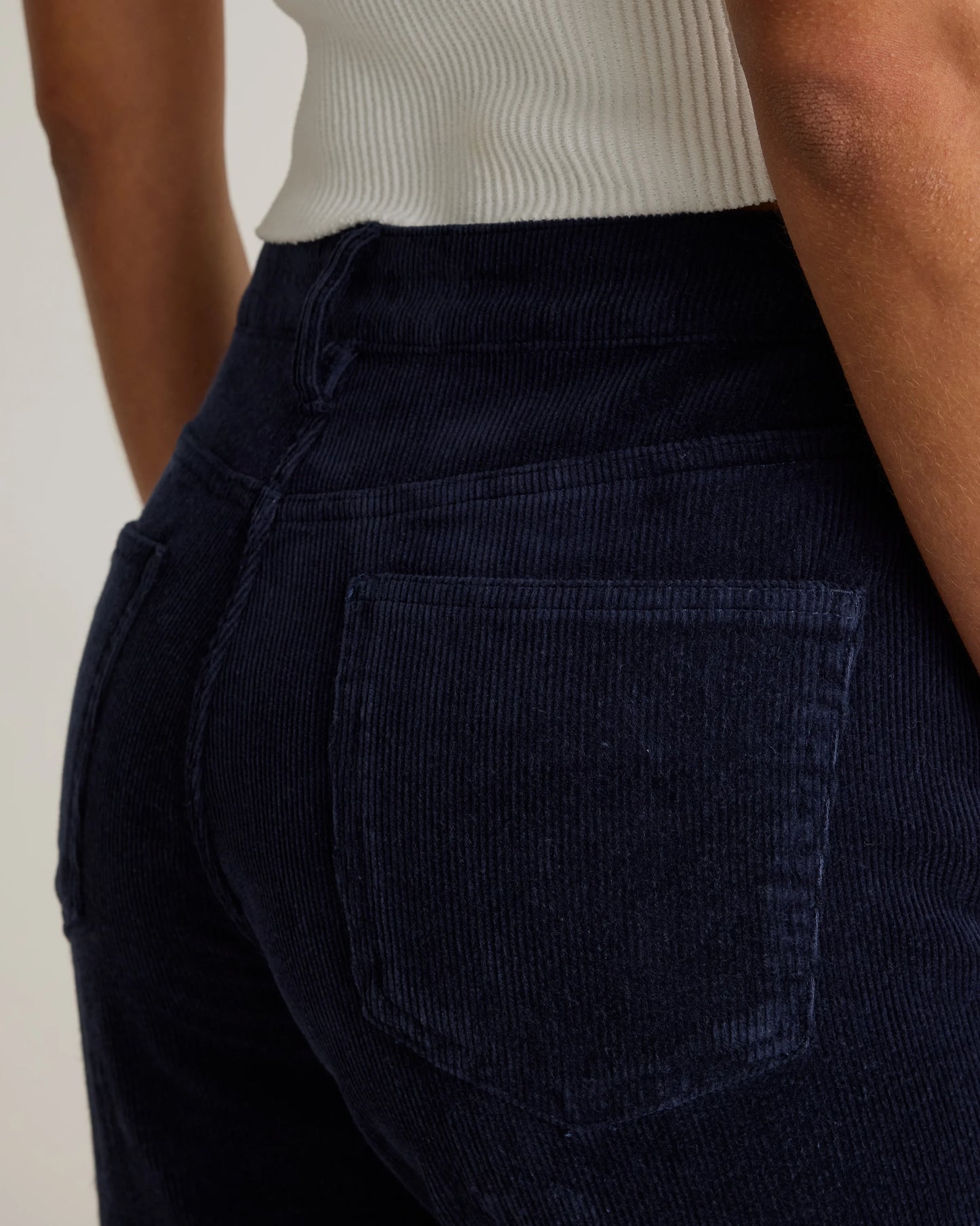 Organic Stretch Corduroy Straight Leg Pants - 0 / Espresso