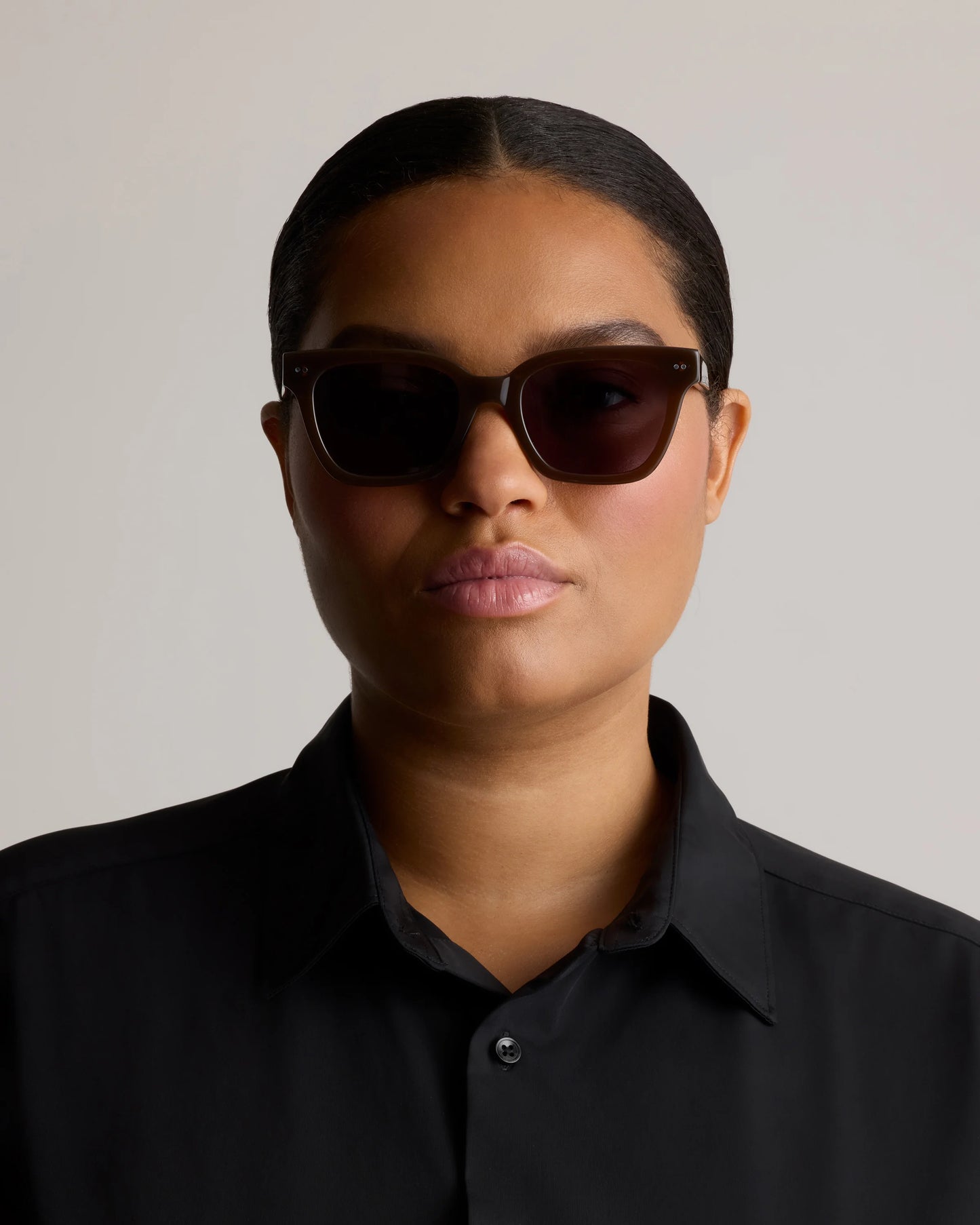 Malibu Polarized Acetate Sunglasses - One Size / Black with Grey lens