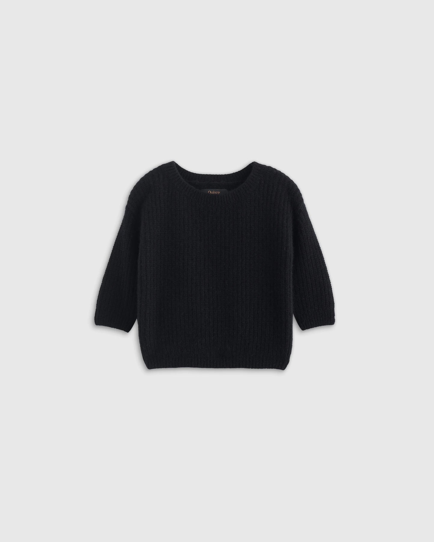 Washable Cashmere Fisherman Tunic Sweater - 3-6M / Heather Grey