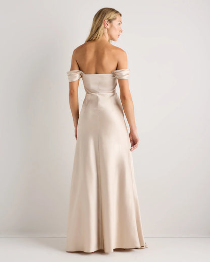 Aurora Stretch Satin Convertible Dress - 0 / Garden Sage Green
