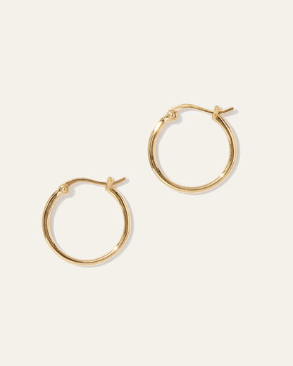 Midi Hoops - One Size / Gold Vermeil