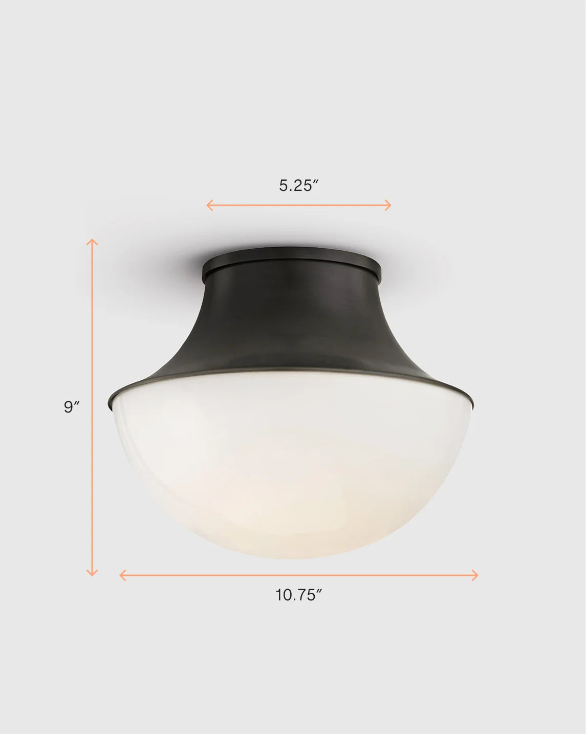 Drop Steel Flush Mount - One Size / Brass