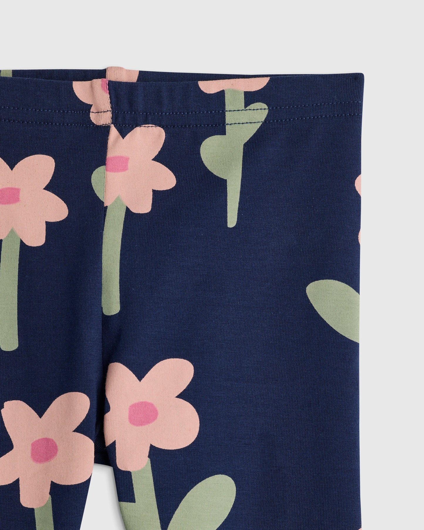 Organic Cotton Leggings - 12-18M / Bright Blush