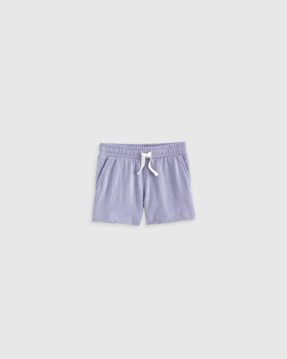 100% Organic Cotton Slub Field Short 4-Pack - 3-6M / Geo Daisy/Pink Stripe