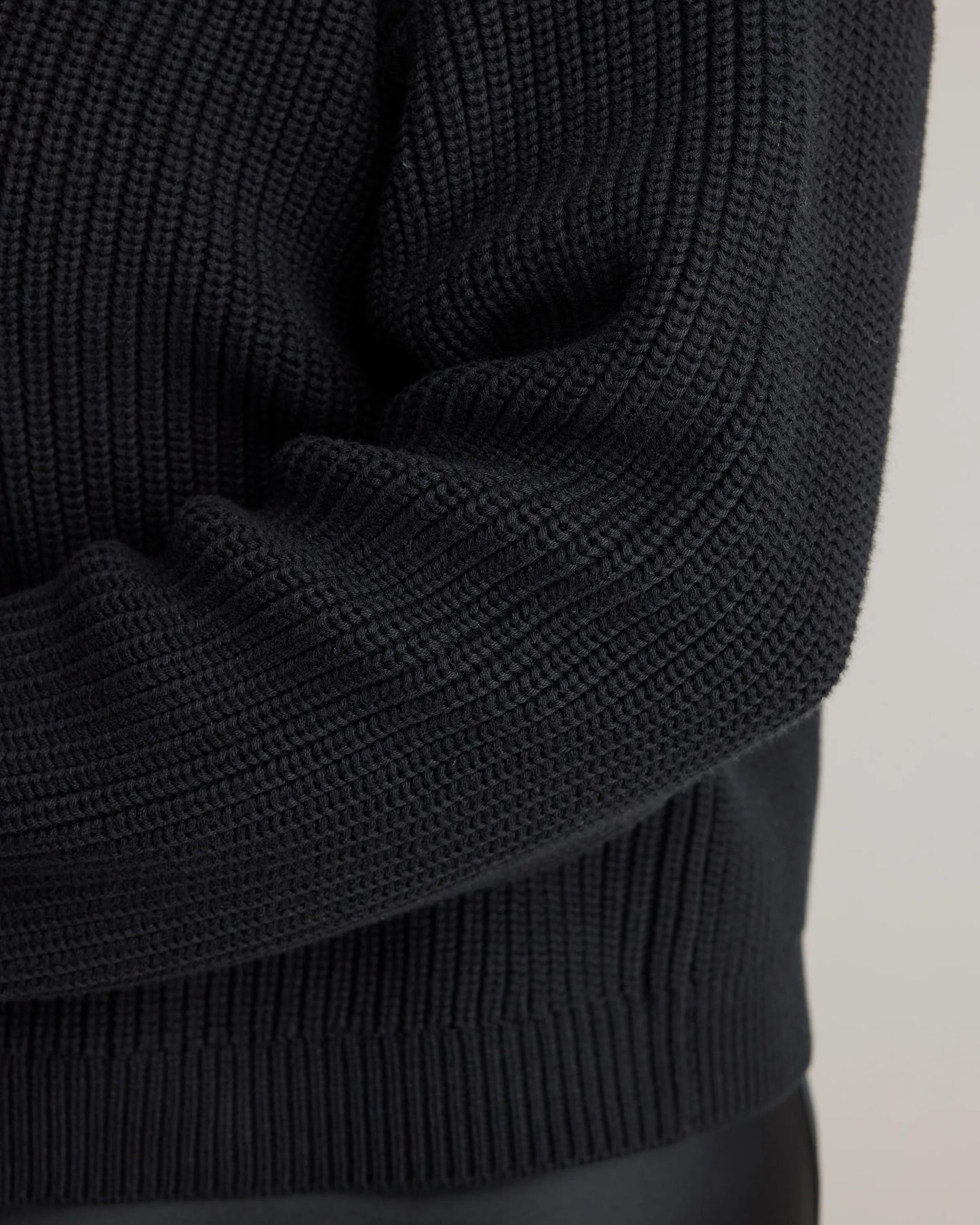 100% Organic Cotton Fisherman V-Neck Sweater - 1X / Speckled Beige