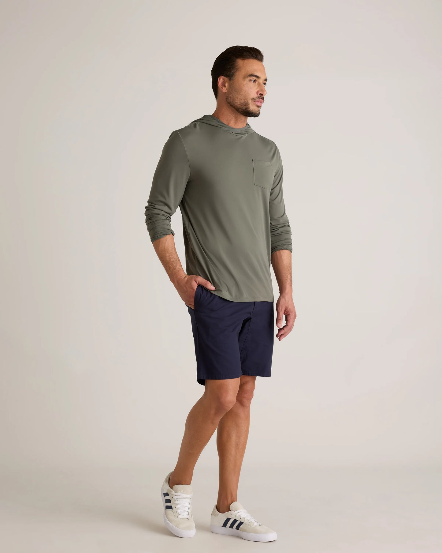Organic Stretch Ripstop Shorts - 10" - S / Morel Grey