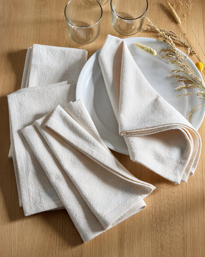 Organic Cotton Napkins - One Size / Warm White