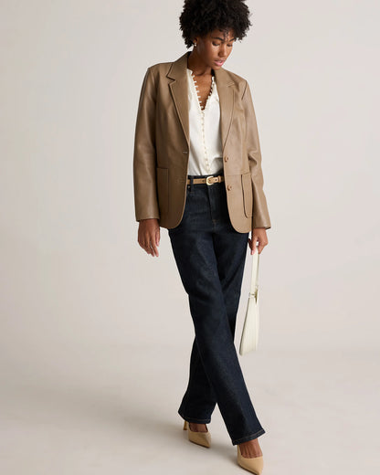 Washable Stretch Silk Peasant Blouse - XS / Ivory
