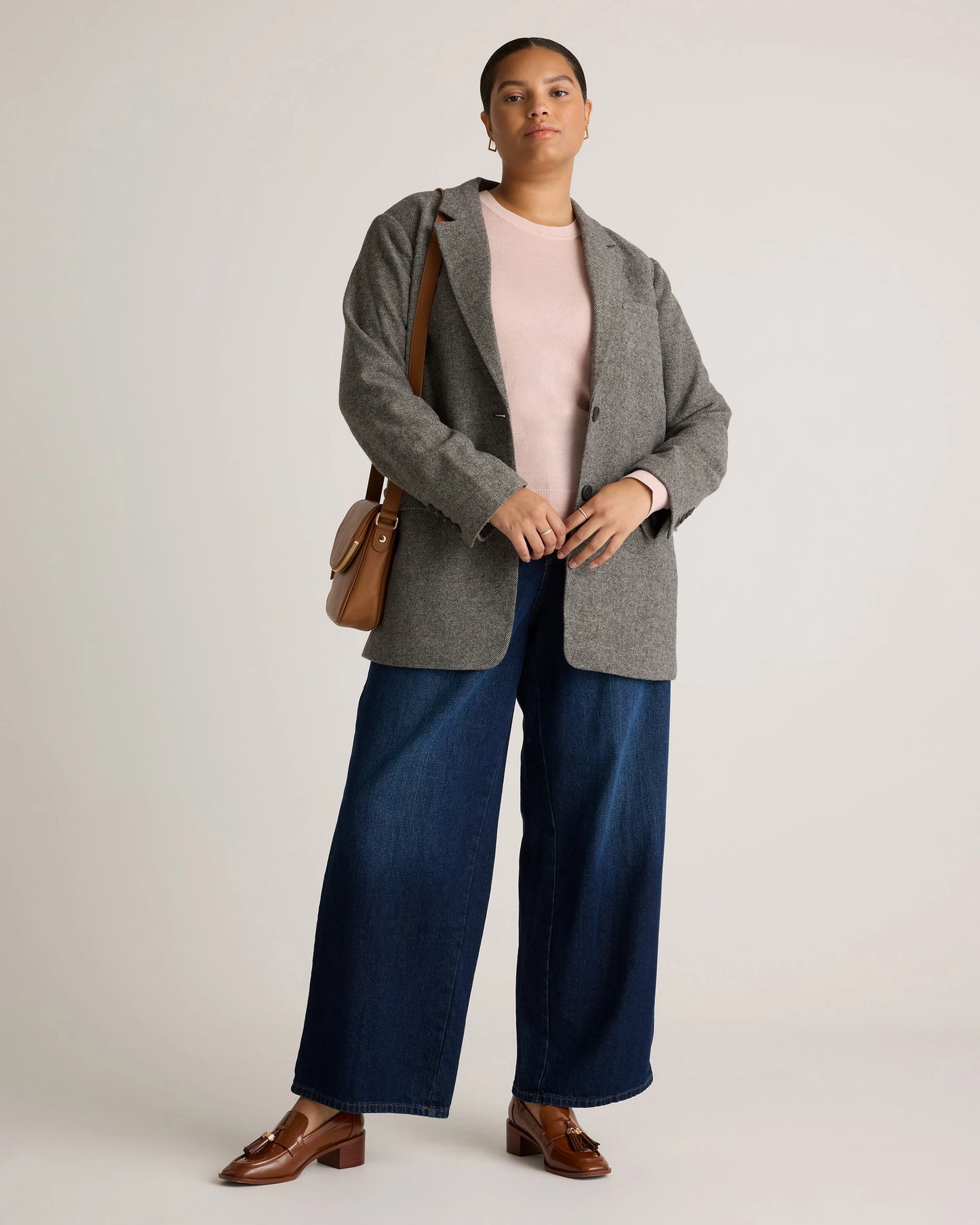 Lightweight Cotton Cashmere Crew Sweater - XS / Mountain Spring Blue