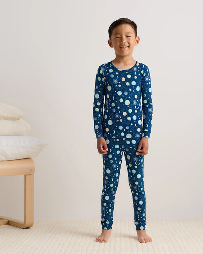 Bamboo Long Sleeve and Pant Pajama Set - 6 / Wildflower Dreams