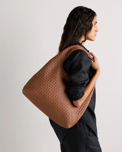 Elodie Handwoven Shoulder Bag - One Size / Black