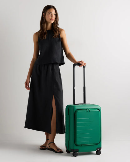 Front Pocket Carry-On Suitcase - One Size / Lavender