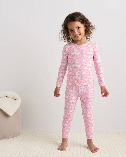 Bamboo Long Sleeve and Pant Pajama Set - 2T / Wildflower Dreams