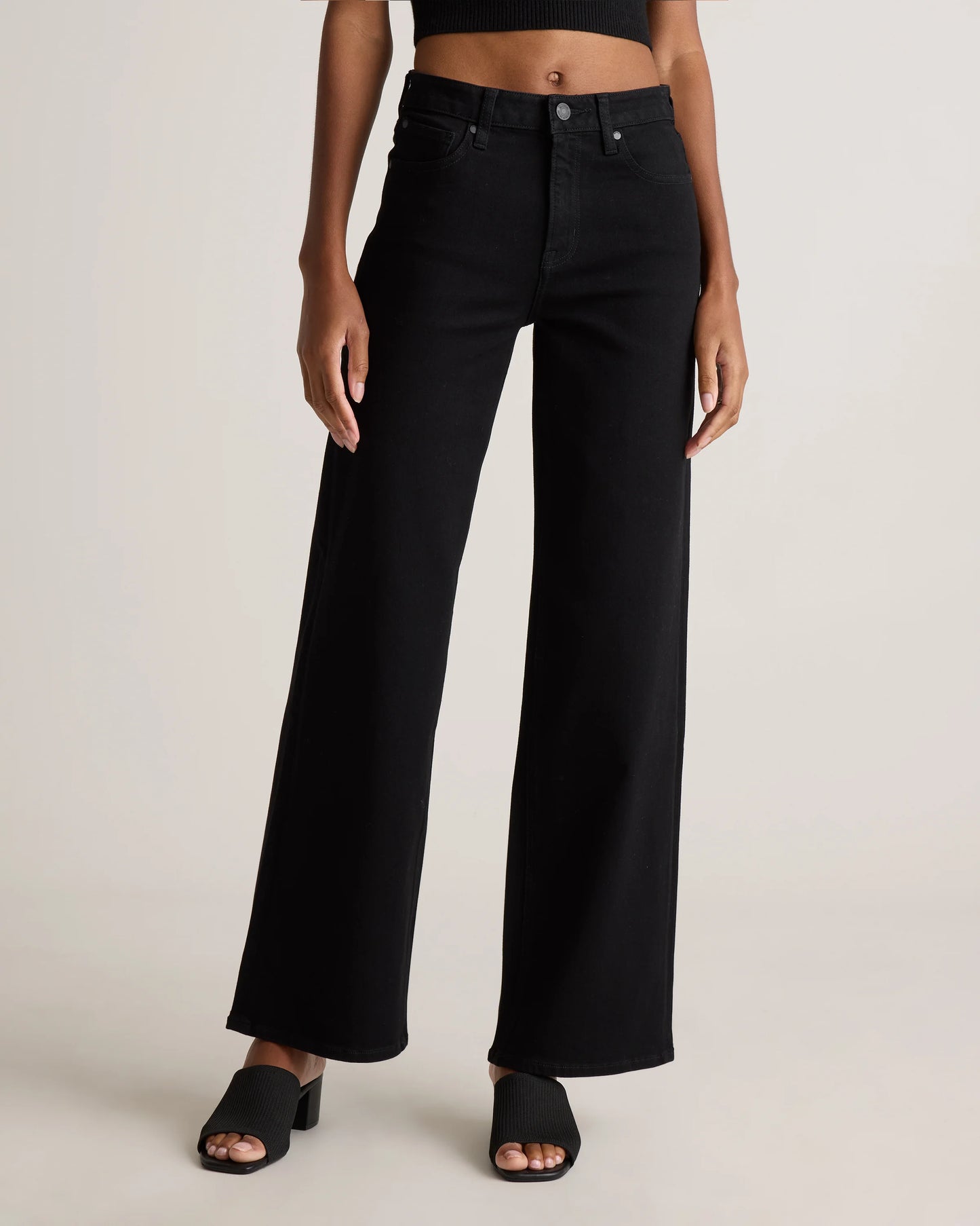 Bella Stretch Wide Leg Jeans - 24 / Frosted Blue