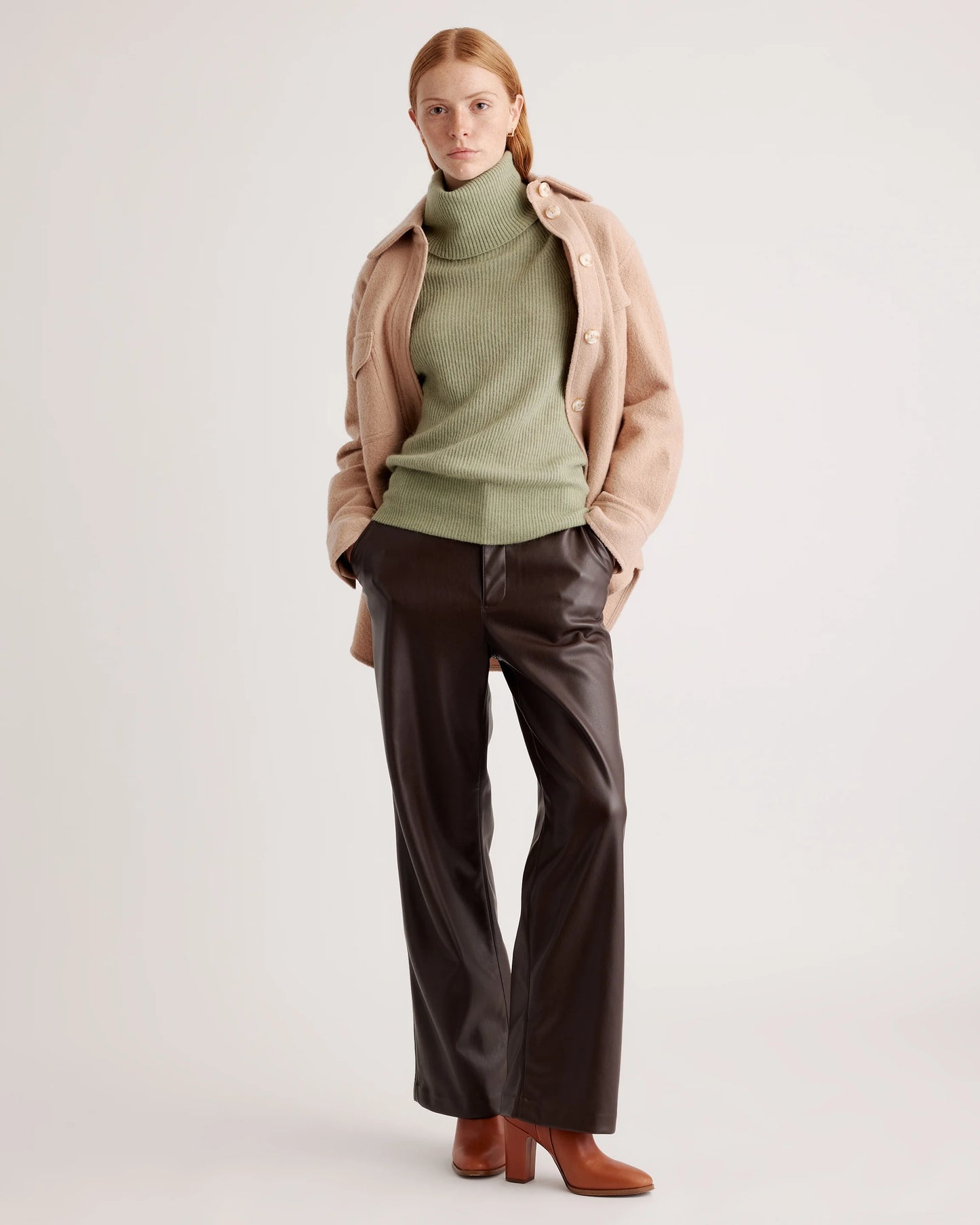 Baby Alpaca-Wool Turtleneck - XS / Light Grey