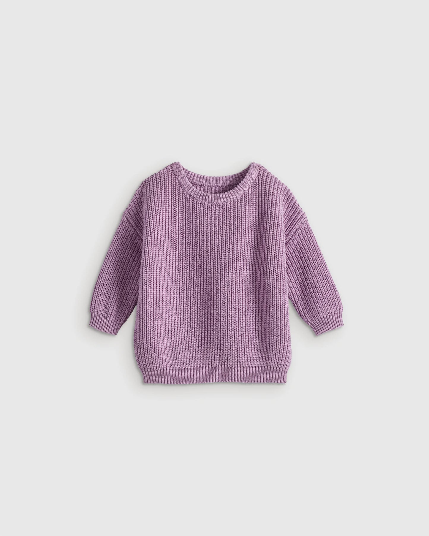 100% Organic Cotton Fisherman Tunic Sweater - 3-6M / Navy