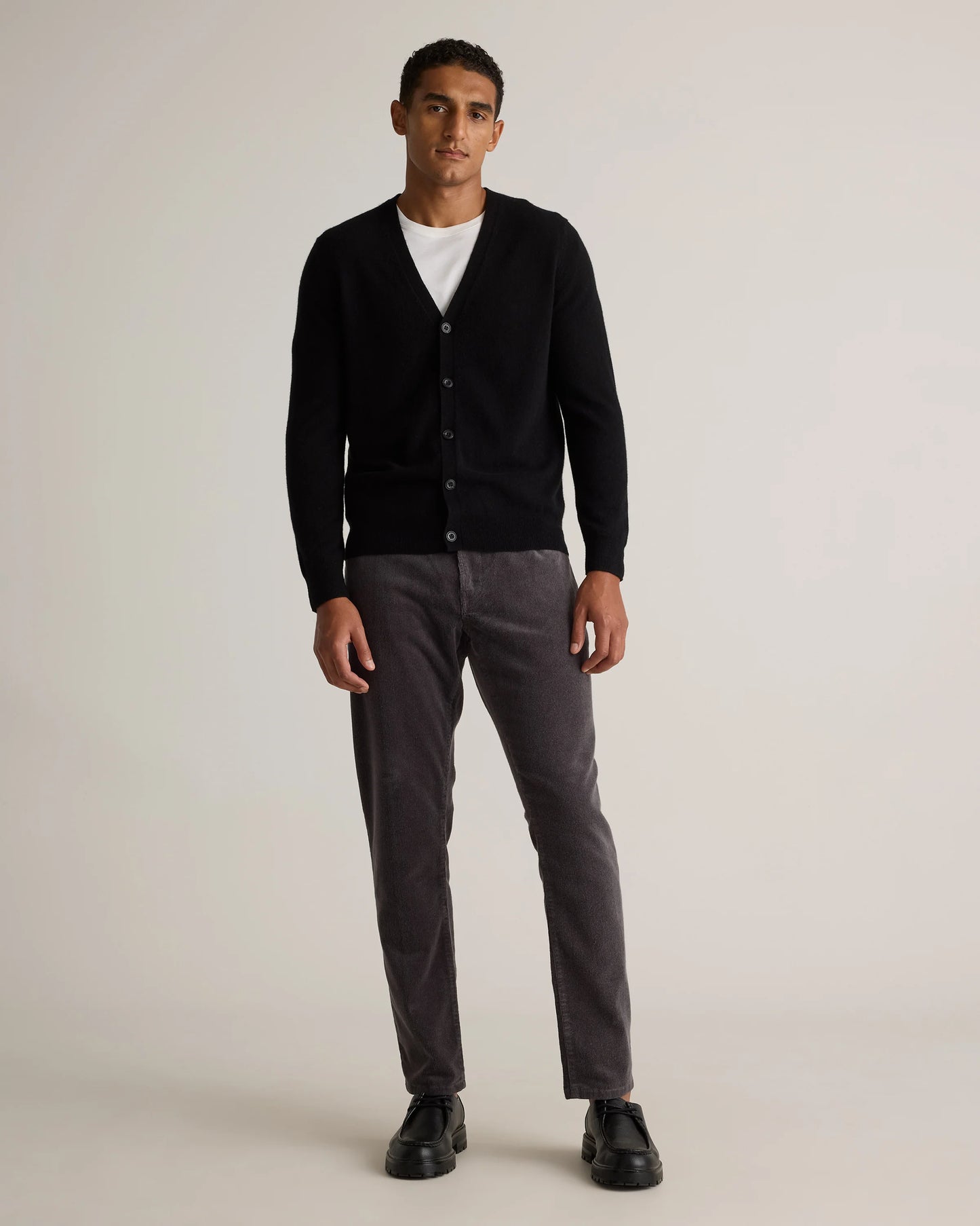 Mongolian Cashmere Cardigan Sweater - S / True Navy