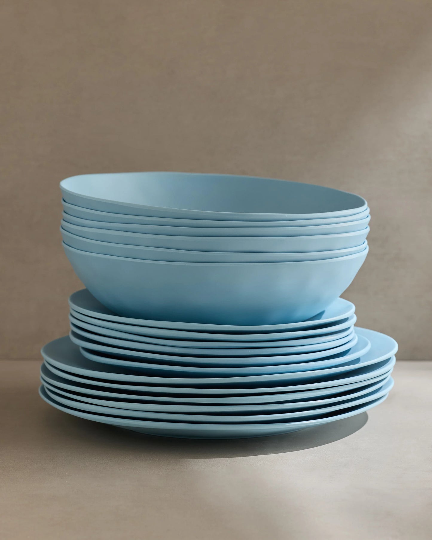 Outdoor Melamine 18pc Dinnerware Set - One Size / Mint Green