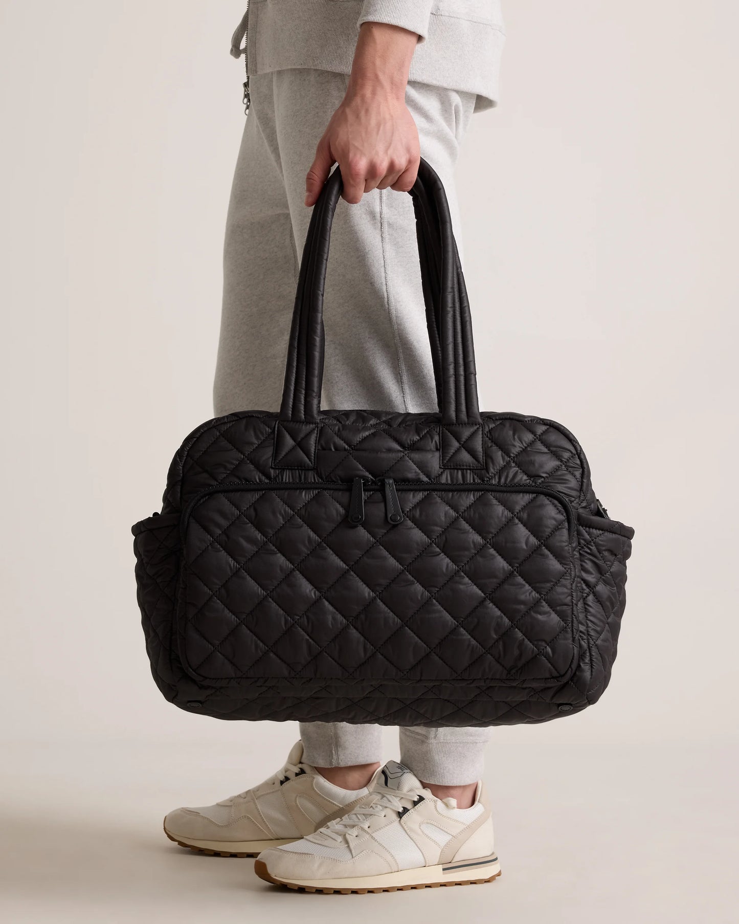 Transit Quilted Duffle Bag - One Size / Taupe Brown