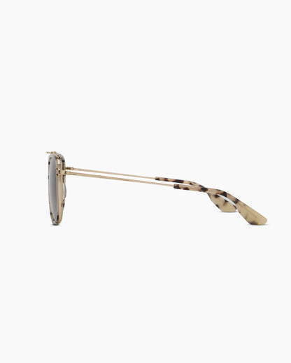 Rio Polarized Stainless Steel Sunglasses - One Size / Gold/Fawn Tortoise with Green lens