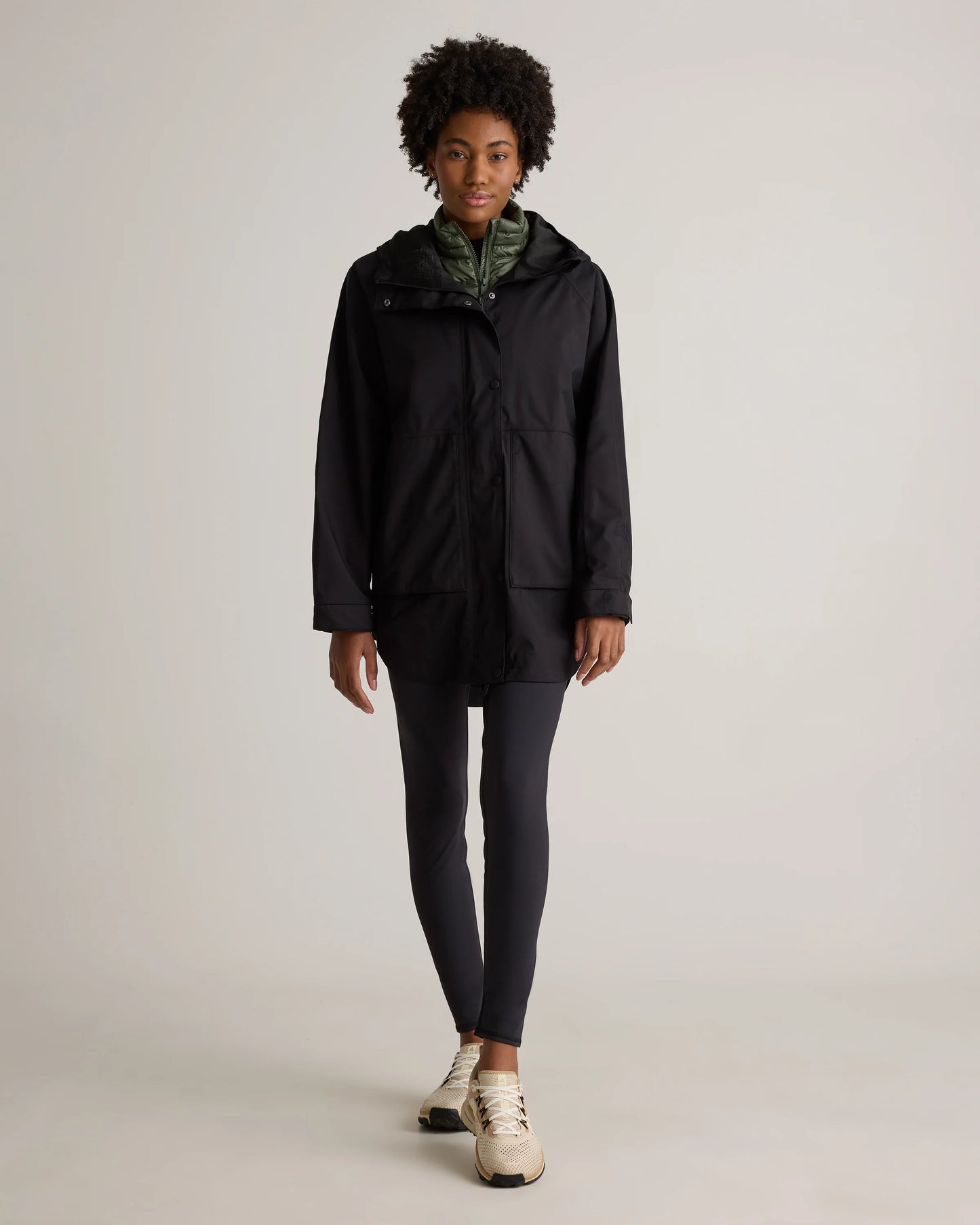 Weather Proof Oversized Rain Jacket - XS / Tea Green