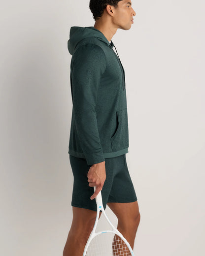 Flowknit Performance Hybrid Pullover Hoodie - S / Heather Green