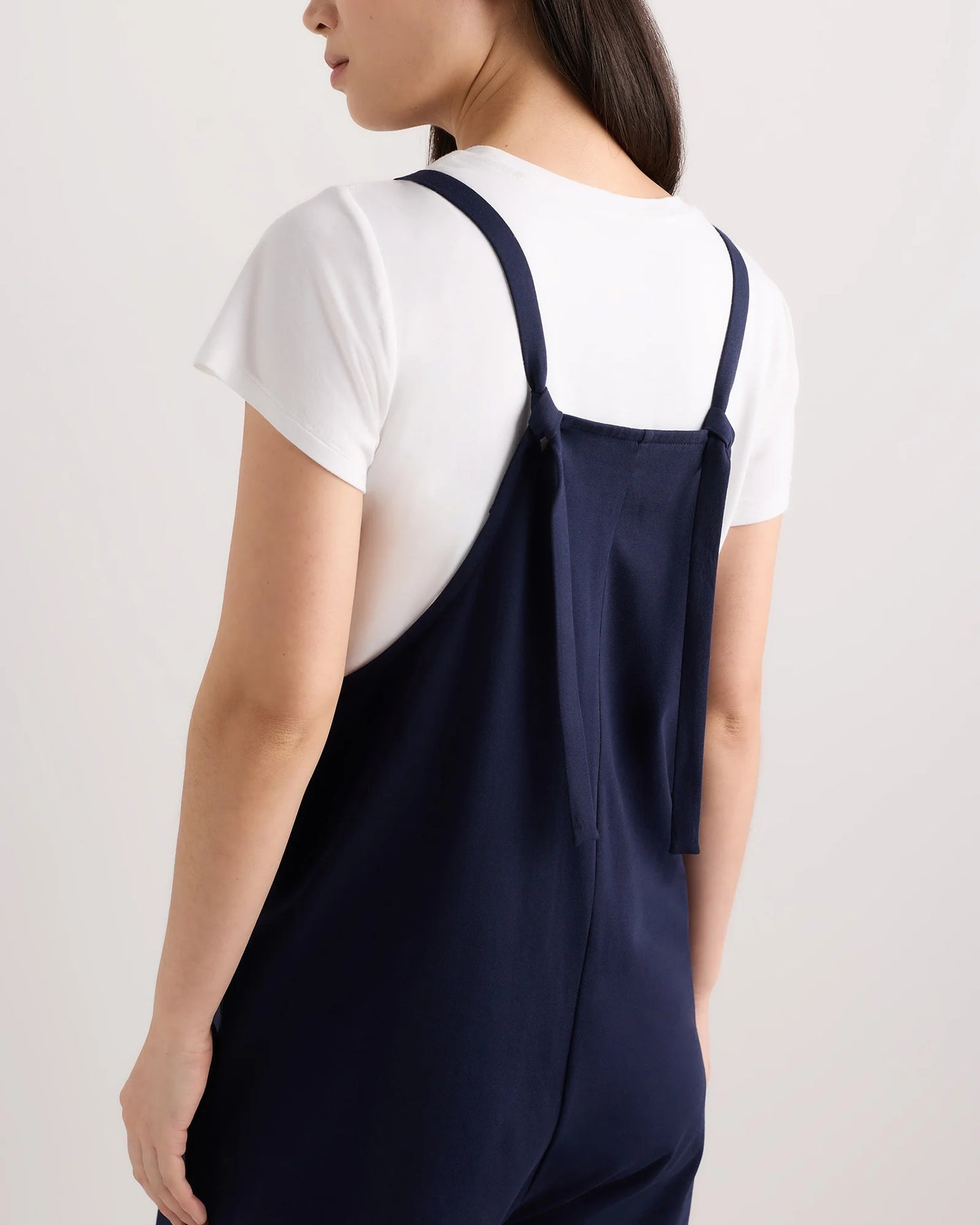 Organic Cotton Maternity Overalls - XS / Deep Navy