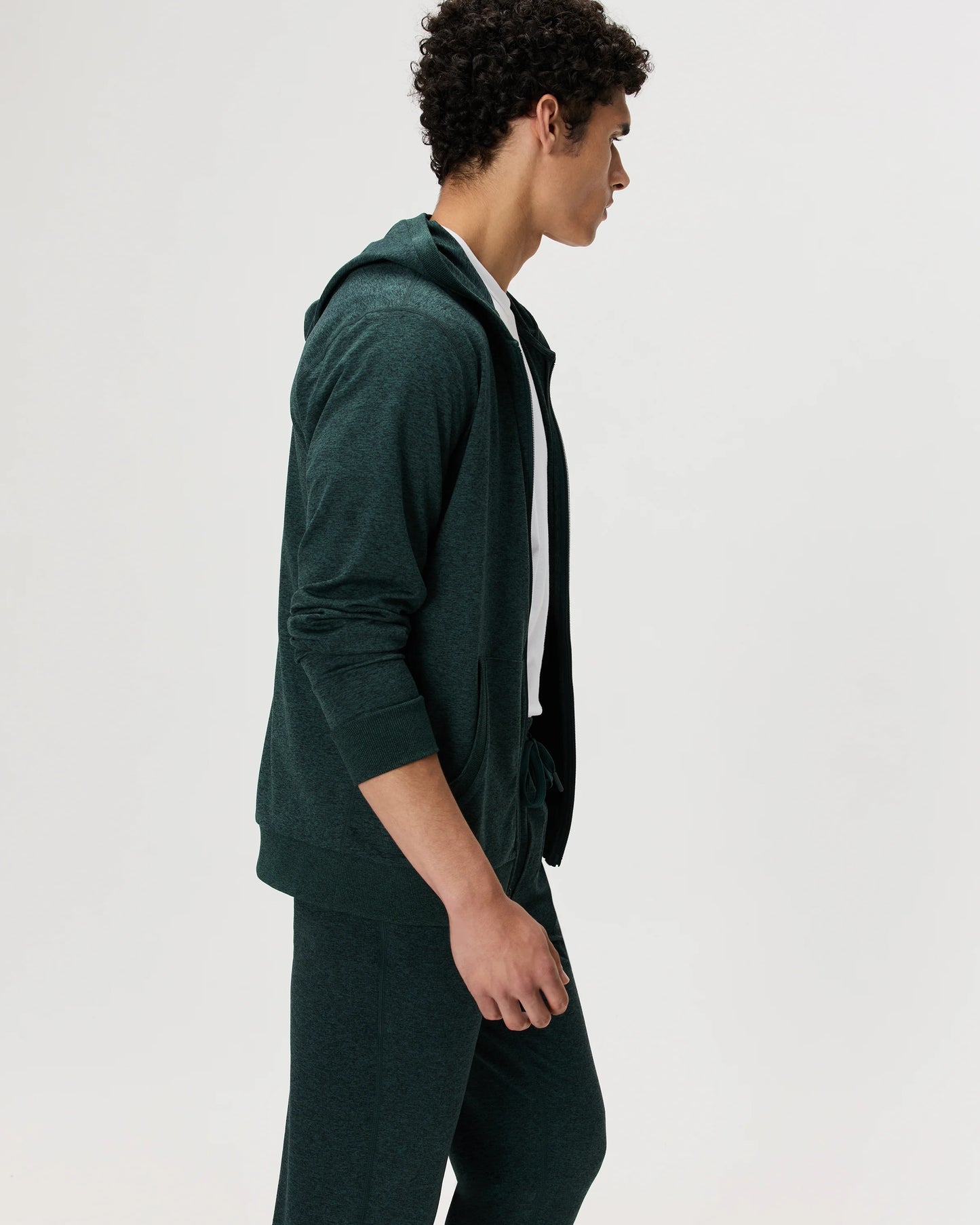 Flowknit Performance Full-Zip Chest Pocket Hoodie - XS / Heather Deep Navy