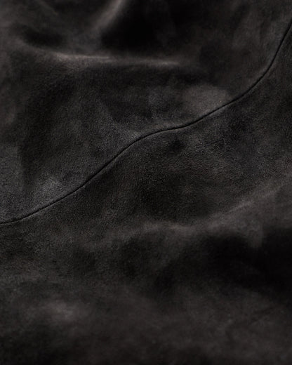 100% Suede Harrington Jacket - S / True Black