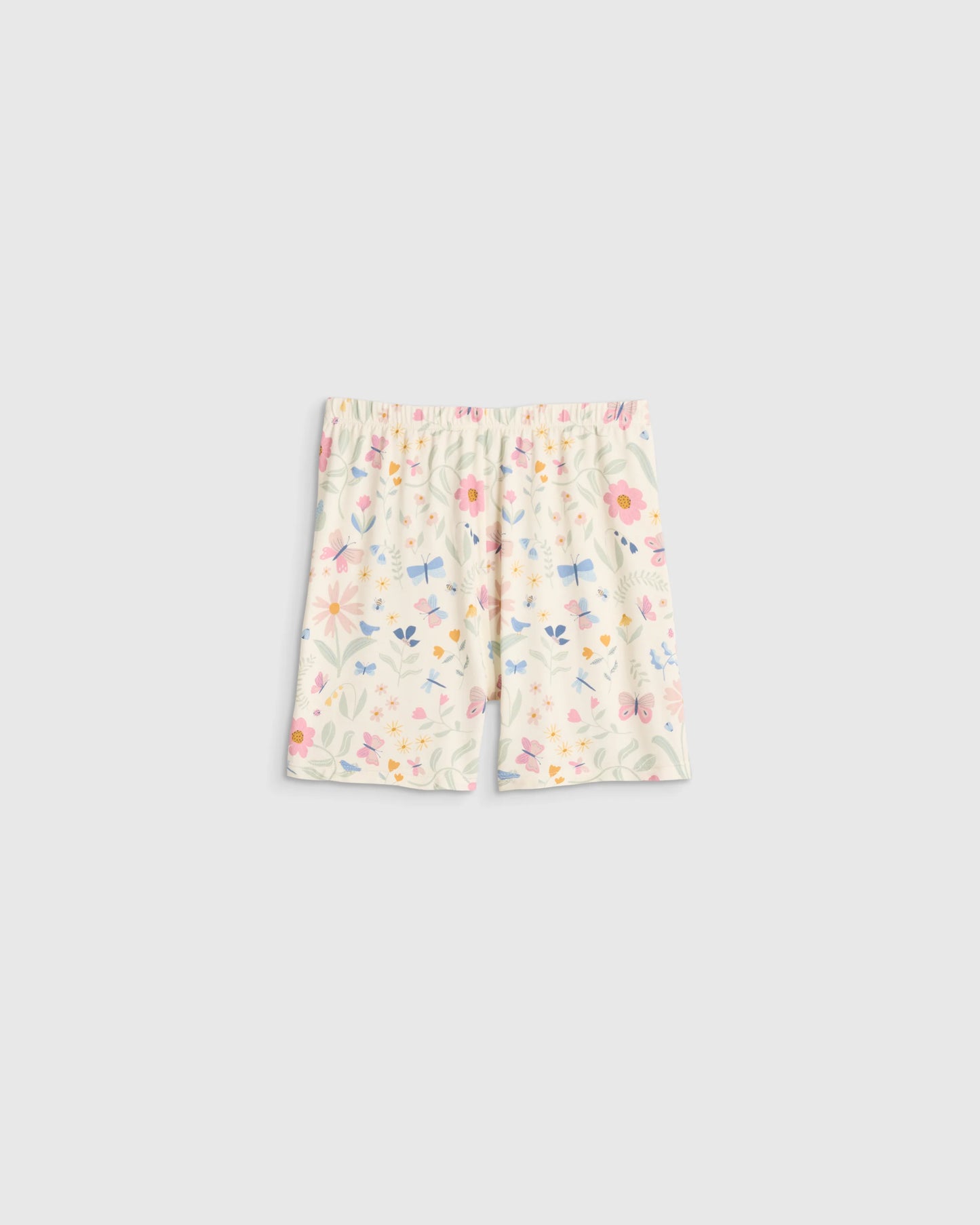 Bamboo Short Sleeve and Shorts Pajama Set - 6 / Lavender Hearts