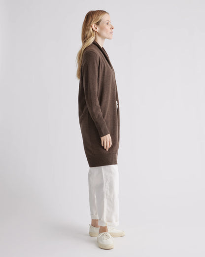Mongolian Cashmere Duster Cardigan Sweater - XS / Oatmeal
