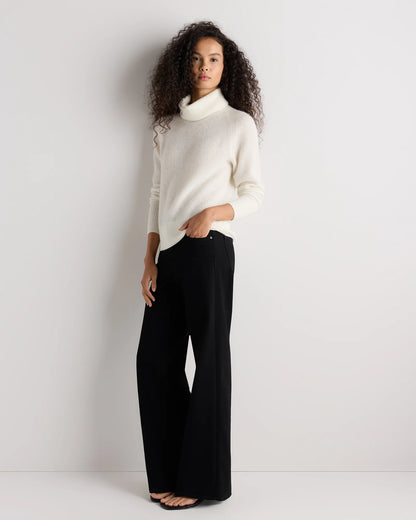 Lightweight Baby Alpaca Turtleneck - XS / Smoked Charcoal