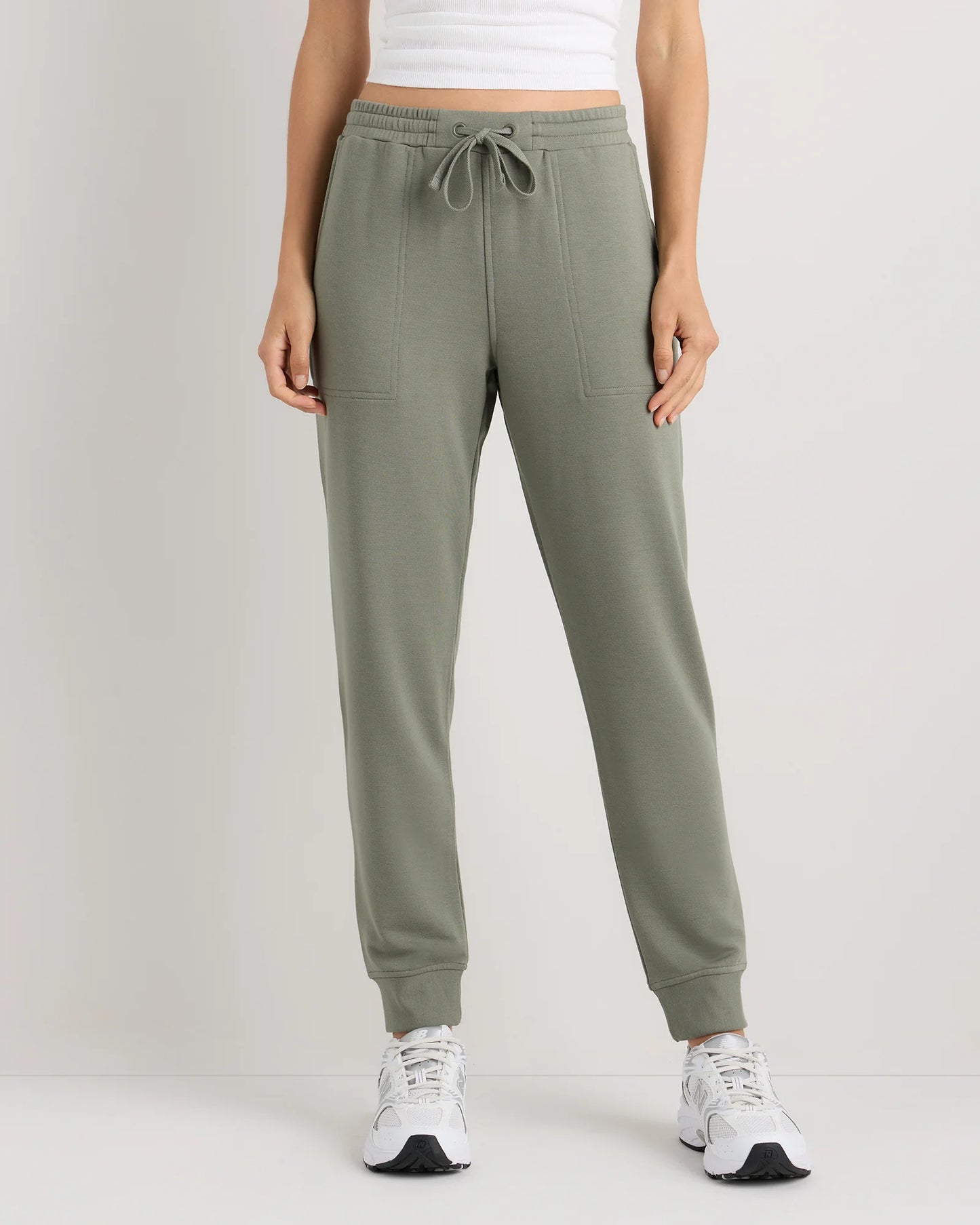 SuperSoft Fleece Joggers - XS / Smoked Thyme Green