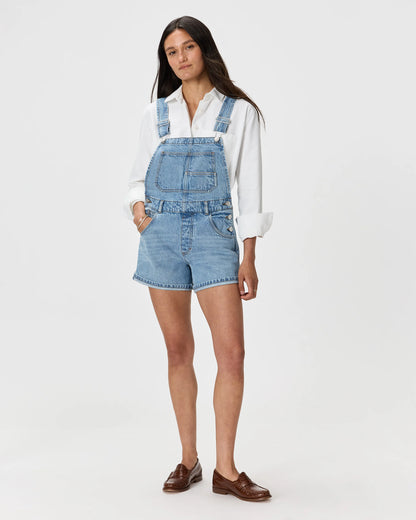 100% Organic Denim Shortalls - XS / Mascara Black
