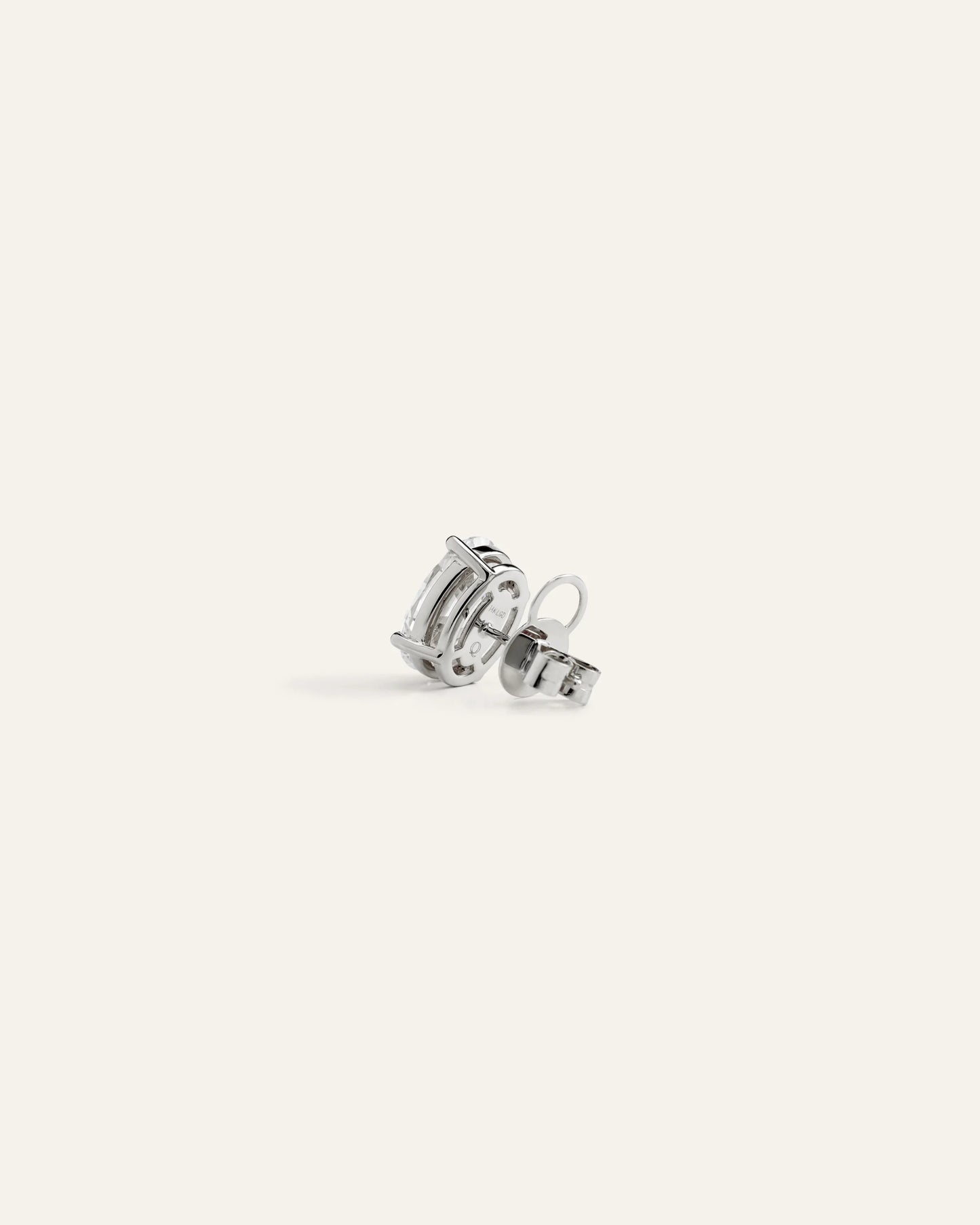 14K Gold Lab Grown Diamond Statement Oval Studs - 6ctw - One Size / Yellow Gold