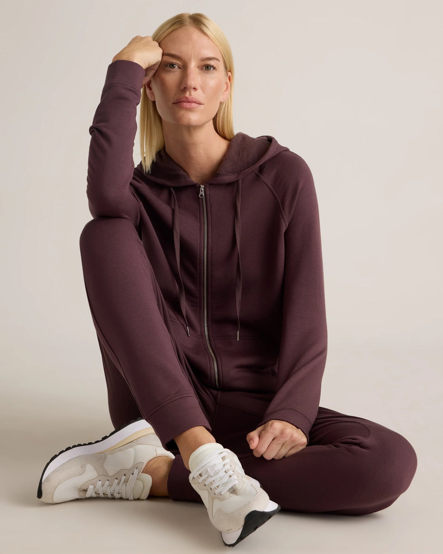 SuperSoft Fleece Full-Zip Hoodie - XS / Smoked Thyme Green