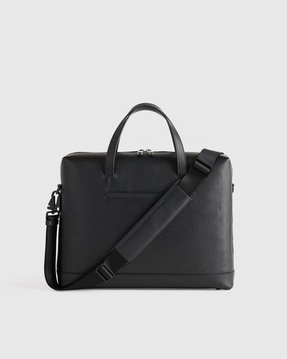 Excursion Italian Leather Slim Laptop Bag - One Size / Hickory