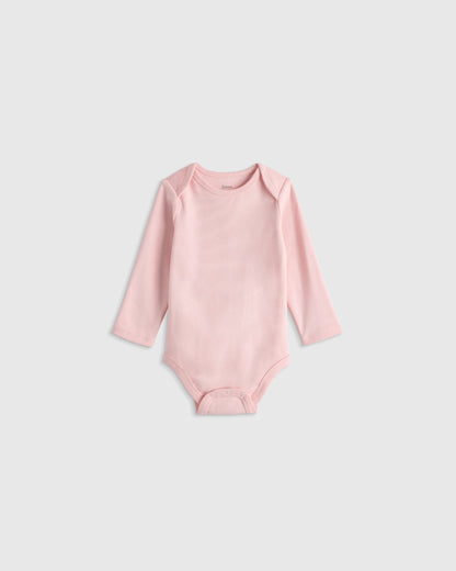 100% Organic Cotton Long Sleeve Bodysuit - 0-3M / Safari