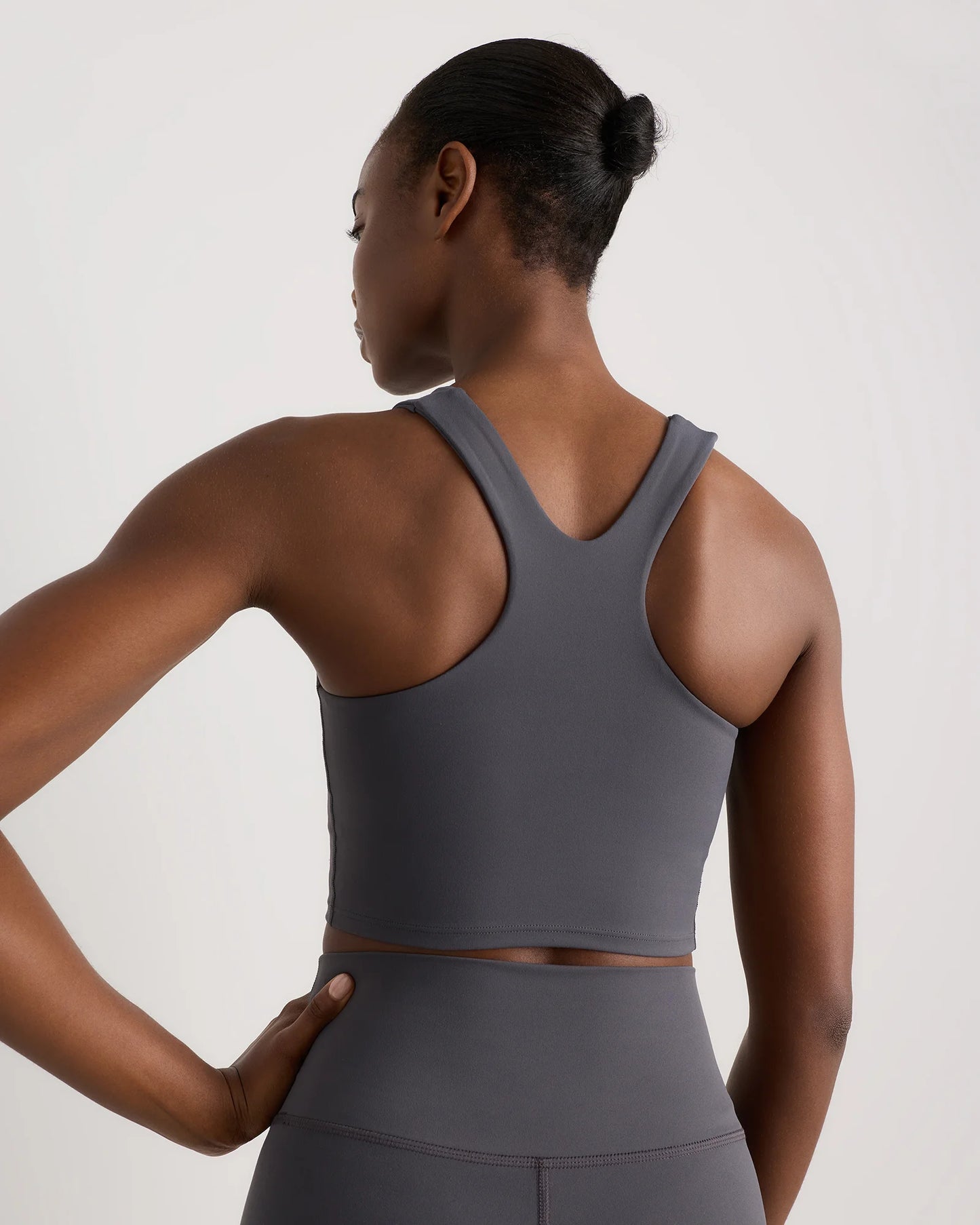 Ultra-Form High-Neck Cropped Tank - XS / Black Camo