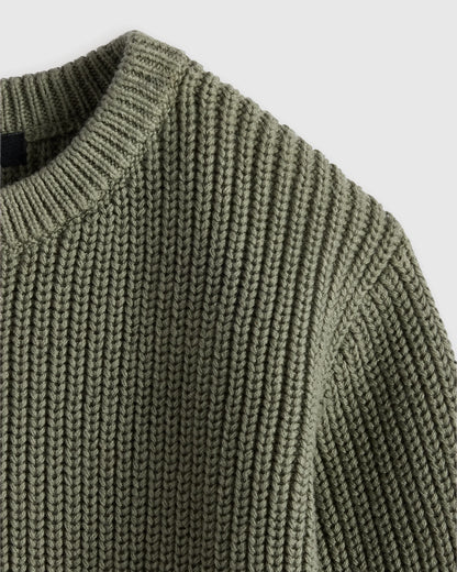 100% Organic Cotton Fisherman Tunic Sweater - 3-6M / Navy