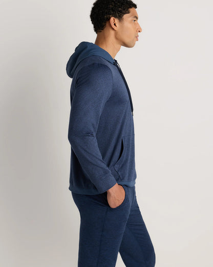 Flowknit Performance Hybrid Pullover Hoodie - S / Heather Green