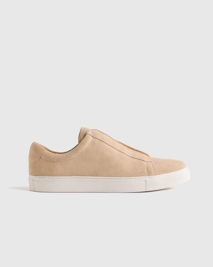 Italian Suede Tailored Sneaker - 7 / Fog