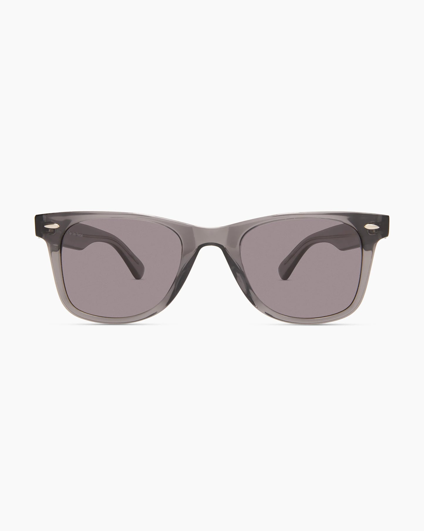 Walker Polarized Acetate Sunglasses - One Size / Clear Slate with Grey lens